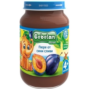 Bebelan Плодово пюре Bebelan Puree - Сини сливи, 190 g (18317)