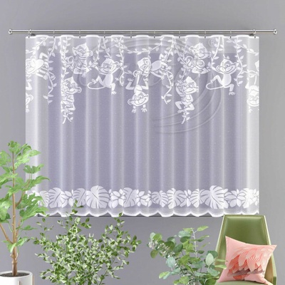 Dětská záclona OPIČKY - 150 cm