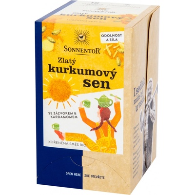 Sonnentor Zlatý kurkumový sen bio 18 x 2 g