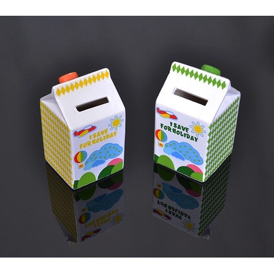 Pokladnička keramická Milk Box Save For Holiday