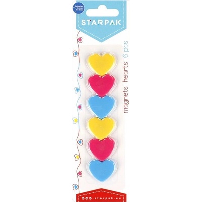 CreativeToys Magnety v tvare srdca STARPAK 6 ks
