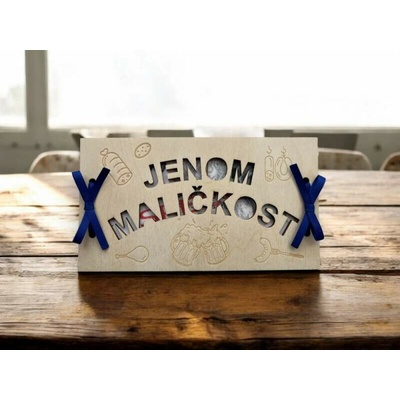 Dřevěná obálka na peníze Jenom maličkost 3