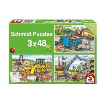 Schmidt Spiele Puzzle 3x48 Construction vehicles G3
