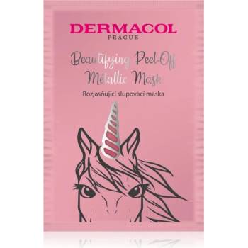 Dermacol Beautifying Peel-Off Metallic Mask отлепваща се маска за озаряване на лицето 15ml