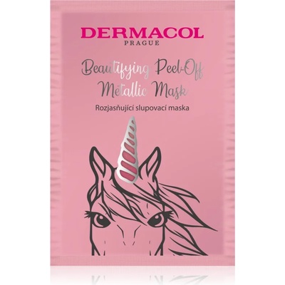 Dermacol Beautifying Peel-Off Metallic Mask отлепваща се маска за озаряване на лицето