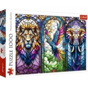 Trefl Puzzle - 1000 - Stained Glass: Animals Trefl 10957