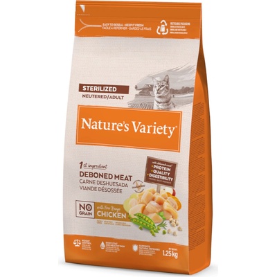 Natures Variety No Grain Sterilized kuracie z voľného chovu 2 x 7 kg