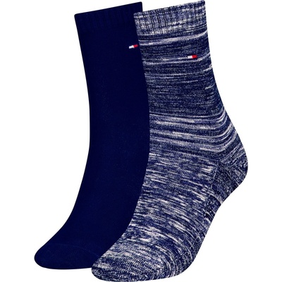 Tommy Hilfiger Чорапи Tommy Hilfiger Embroidered Trainer Socks 2-Pack - Navy