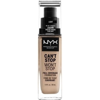 NYX Professional make-up Can't Stop Won't Stop vysoce krycí make-up 05 Light 30 ml