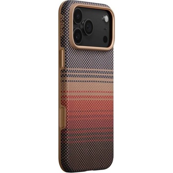 PITAKA Magsafe Калъф за iPhone 17 Pro Max, Pitaka Aramid UltraGuard Sunset Case, Кафяв (KI1702BPM)