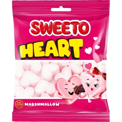 Sweeto marshmallow srdce s ovocnou příchutí 60 g