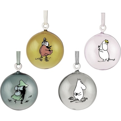 Muurla Коледни топки Muurla Muminki 4 бр (716-004-00)