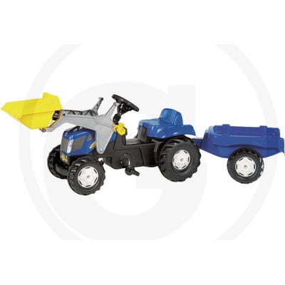 Rolly Toys Kid šlapací nakladač s prívesom New Holland
