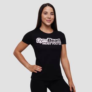 GymBeam Дамска тениска Beam Black S