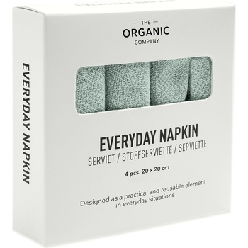 The Organic Company Салфетки Everyday 20 x 20 см цвят мента 4 бр (1073-410)