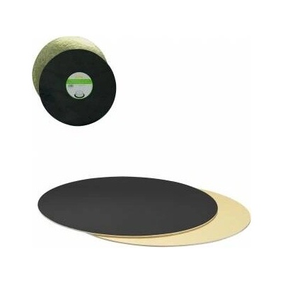Podložka pod dort 1ks oboustranná černo zlatá 32cm 3mm - Decora – Zbozi.Blesk.cz