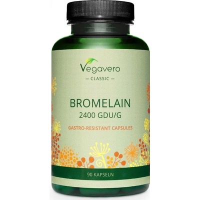 Vegavero Bromelain, 500 mg, 90 капсули, Vegavero