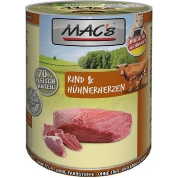 Mac's Cat hovädzie a Kuracie srdce 0,8 kg