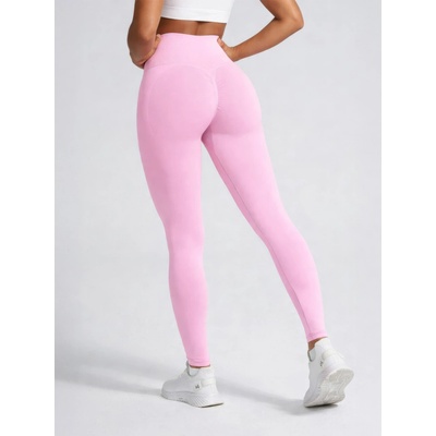 Elastické dámské push-up legíny babypink