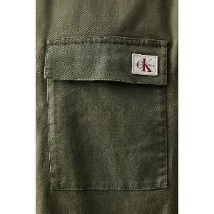 Calvin Klein сафари риза мъжка от памук с еластан (LV14RF123G)