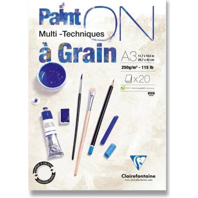 Clairefontaine Blok Paint on Grain A3 20 listů 250 g
