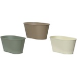 Decoris САКСИЯ ОВАЛНА МЕТАЛНА 833723 28х14х12.5см МИСК ЦВЕТОВЕ (833723)