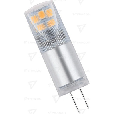 Tracon Napichovacia LED žiarovka hliníkové telo 2,4W G4 4000K na 12V LG4H2.4NW