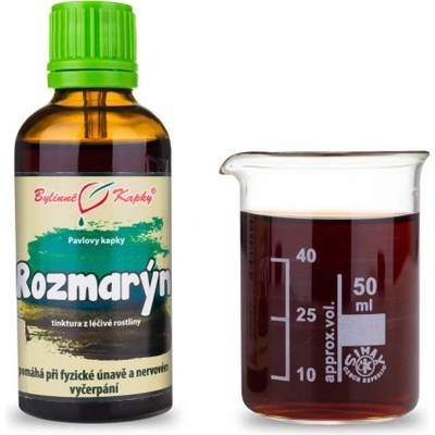 Bylinné kapky Rozmarín bylinné kvapky tinktúra 50 ml