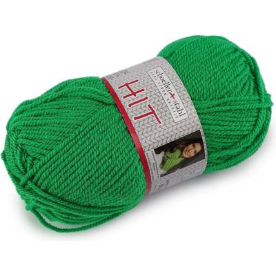 Pletací příze Hit 50 g Varianta: 22 (0005) Vibrant Green, Balení: 1 ks 34718/52243/167726