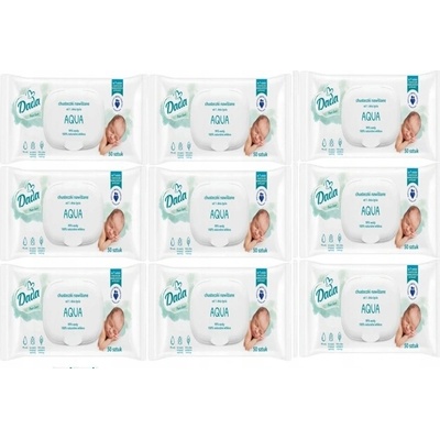 Dada Vlhčené ubrousky Pure Care Aqua 9 x 52 ks