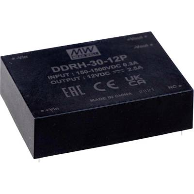 MEAN WELL DDRH-30-12P DC/DC měnič napětí do DPS 12 V/DC Počet výstupů:1 x Obsah 1 ks
