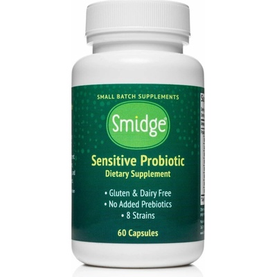 Smidge Sensitive Probiotiká 8 kmeňov 5 miliárd CFU 60 rastlinných kapsúl