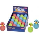 NOBBY Играчка латекс "Яйце-Натиснете ме! със звук 9, 5см / 12, 5см 3 цвята nobby Германия 66995