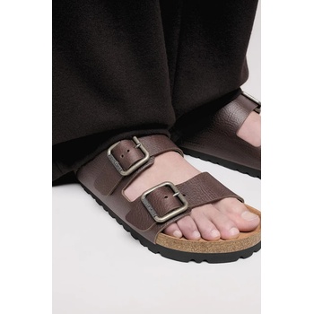 Birkenstock Кожени чехли Birkenstock Arizona Vintage Wood Wire Buckle мъжки в кафяво 1030702 (1030702.Roast)