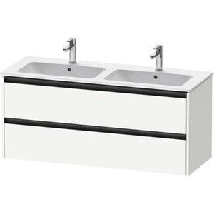 Duravit Ketho. 2 - Шкафче за умивалник 55x128x48 см, 2 чекмеджета, матово бяло K25266018180000 (K25266018180000)
