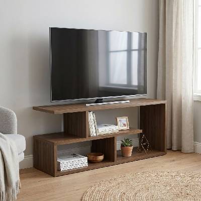 TopMebel Меламинов ТВ шкаф Forever Megapap, цвят орех, размери 100x30x40 см
