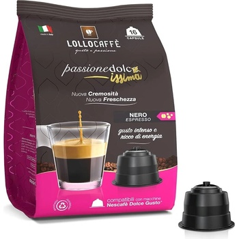 16 бр. кафе капсули Lollo Miscela Nero съвместими с Dolce Gusto