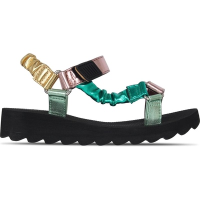 Be You Детски сандали Be You Studio Girls Metallic Trekker Sandal - Multi
