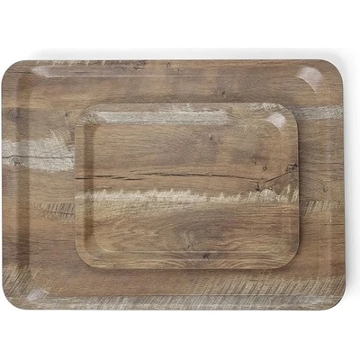 Hendi 508879 Servírovací podnos melaminový imitace dřeva 330x430 mm