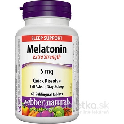 Webber Naturals Melatonín 5 mg 60 tabliet