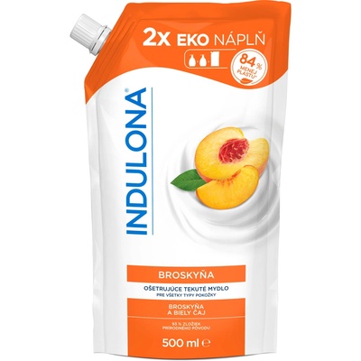 Indulona Tekuté mydlo náhradná náplň Broskyňa 500 ml