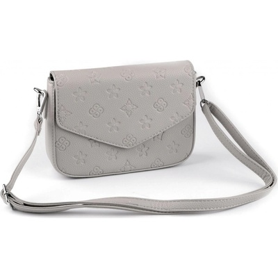 Kabelka crossbody 23x16 cm světlá šedá