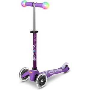 Micro Детска тротинетка Micro - Mini Deluxe Magic LED, Purple (MMD129) - baby Тротинетка, скутер
