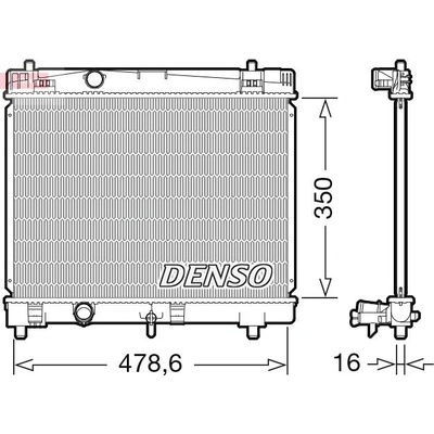 Chladič, chlazení motoru DENSO DRM50103