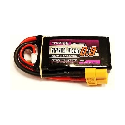 Bighobby Li-pol baterie 900mAh 2S 25C 50C XT60 -NANO Tech
