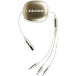 Grundig Кабел Grundig - 3-в-1, Type-A/Micro USB/Lightning/Type-C, бял (15252)