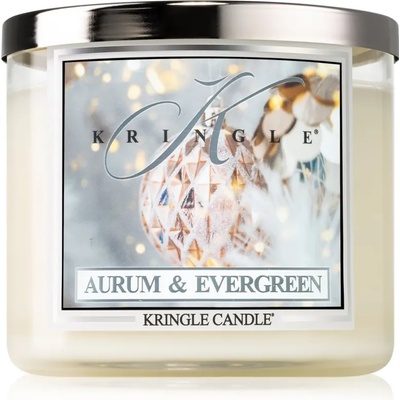 Kringle Candle Aurum & Evergreen ароматна свещ 411 гр