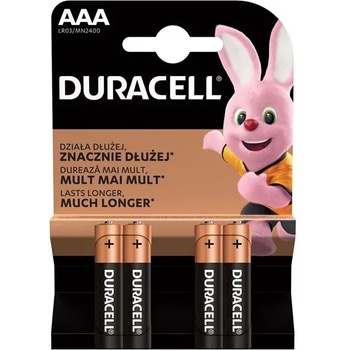 Image 1 of Duracell Алкална батерия Duracell, AAA, LR03, 1.5 V, 4 броя
