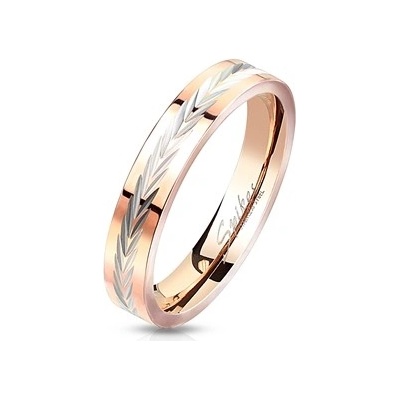 Šperky4U Zlacený ocelový prsten OPR1770