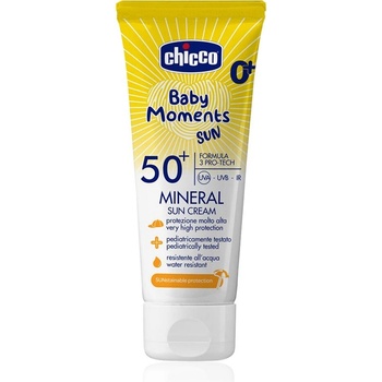 Chicco Baby Moments Sun Mineral крем за тен за деца SPF 50+ 0 m+ 75ml